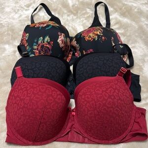 Torrid Push Up Bras Set of 3